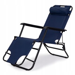 Záhradné lehátko - Vidaxl Garden Deckchair s vankúšom, masívne drevo akac