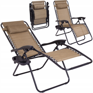 Záhradné lehátko - Dymový dalkchair luxarmber nábytok x2