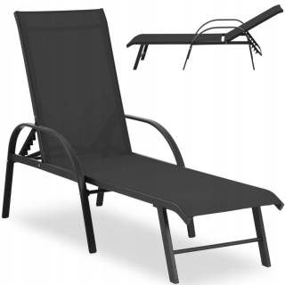 Záhradné lehátko - Vidaxl 2-osobný deckchair s vankúšom, hnedá,