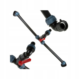 Spojka, adapter na závlahový systém - Konektor konektora TEE IBC PVC ventil 2 "potrubie
