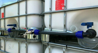 Spojka, adapter na závlahový systém - 1 000 l Mauzer Tanks
