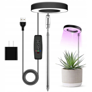 Lampa na pestovanie raslín - 48 LED žiarovka 100 W pre pestovanie rastlín s časovačom
