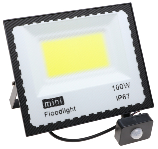 Záhradné halogény - Lampa halogénovú LED povodeň 100 W snímač pohybu