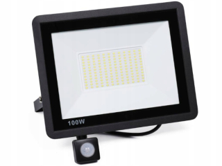 Uličná lampa - Halogénové svietidlo vodotesné vonkajšie 100W IP65 súmrakový pohybový senzor