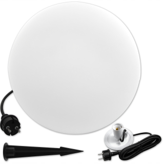 Svetelný stĺp do záhrady - 35 cm záhradná guľôčková lampa LED LIGHTREMIAL STONE E27