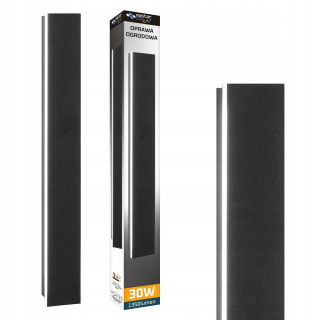 Záhradné nástenné svietidlo - LED svietidlo 30W, vonkajšie fasádne záhradné nástenné svietidlo, 100cm