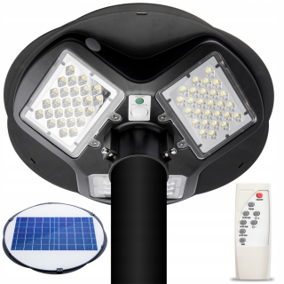 Uličná lampa - Solárna LED lampa lampa 150W senzor + diaľkové ovládanie