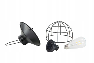 Solárna zapichovacia záhradná lampa - LED LED LAG LED tyčinka okrúhla čierna