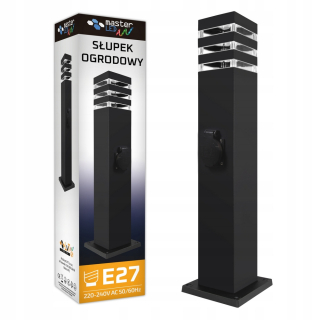 Svetelný stĺp do záhrady - Záhradná lampa 60 cm stojaci vonkajší stĺpec E27