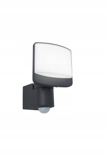 Záhradné nástenné svietidlo - Sunshine Pir Lamp tmavošedá 7625701345 Lutec