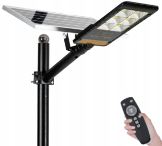 Záhradná lampa - Panel Street Solar Lamp 160 W + diaľkové ovládanie