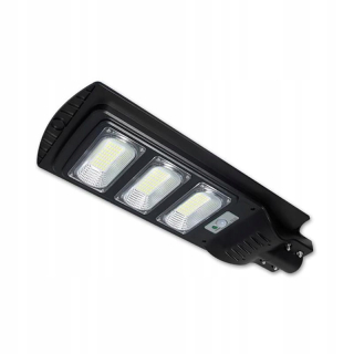 Uličná lampa - LED pouličná lampa solárne 150 W 6000K PIR + diaľkové ovládanie vysoké ovládacie prvky