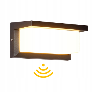 Záhradné nástenné svietidlo - Fasádna lampa vonkajšia stena LED LED LED dióda 3000k LED snímač pohybu LED