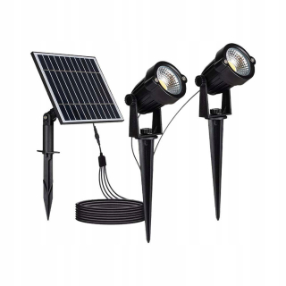 Záhradná príjazdová lampa - Biely halogén Cold 400 lm 6 W