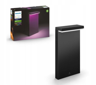 Svetelný stĺp do záhrady - PHILIPS HUE Biele a farebné ambientné záhradné svietidlo Nyro - NOVINKA