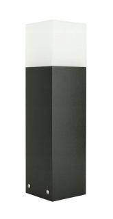 Svetelný stĺp do záhrady - Stožiar záhradná lampa CUBE MAX 40 cm SUMA čierna CBMAX 400 BL