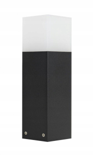 Svetelný stĺp do záhrady - Kocka záhradná lampa stojaci stĺp