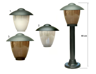 Svetelný stĺp do záhrady - Universal 24 V Lamp pre bránu+anténa 433