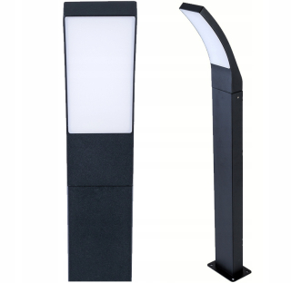 Svetelný stĺp do záhrady - LED záhradná lampa stojaca 80 cm prémiový stĺp