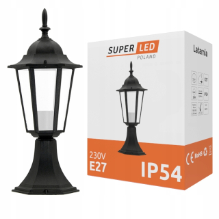 Svetelný stĺp do záhrady - Záhradná lampa záhrada stĺpka retro e27