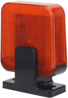 Pohon na bránu - Signalizačná výstražná žiarovka pre bránu 12V -230V so 16 LED diódami