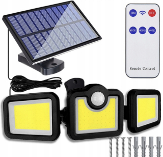 Uličná lampa - Panel solárneho žiarovky Dusk Sensor Motion LED 160W