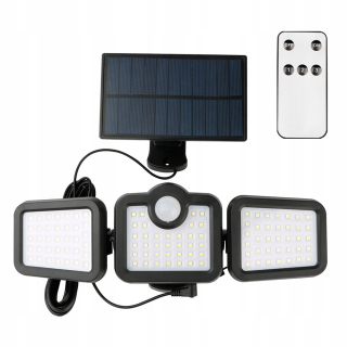 Uličná lampa - LED solárna lampa Externé osvetlenie pre diaľkové ovládanie