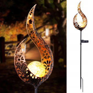Solárna zapichovacia záhradná lampa - Solárna lampa LED v záhrade v tvare