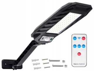 Uličná lampa - Solárne pouličné svietidlo 6800lm 600W pohybový senzor
