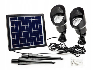 Solárna zapichovacia záhradná lampa - Silné vonkajšie záhradné solárne pouličné svietidlo CAPRAL