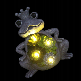 Slnečná lampa so žaskou sochou