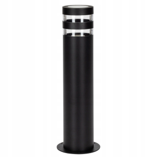 Svetelný stĺp do záhrady - Vonkajšia stojatá lampa nízko kolo 44 cm čierny poinux