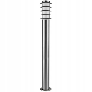 Svetelný stĺp do záhrady - Okrúhle osvetlenie. Poinx E27 100 cm striebro