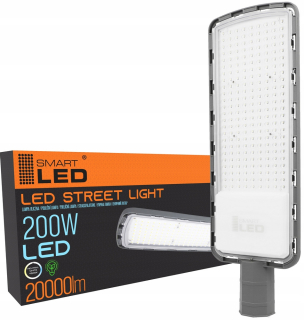 Uličná lampa - LED žiarovka s pouličnými lampami 200 W šedá IP65 20000 lm