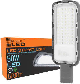 Uličná lampa - Pouličná lampa LED 50 W šedá IP65 5000 lm