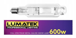 Lampa na pestovanie raslín - Žiarovka žiarovka MH lumatek 600W pre výšku 6400K