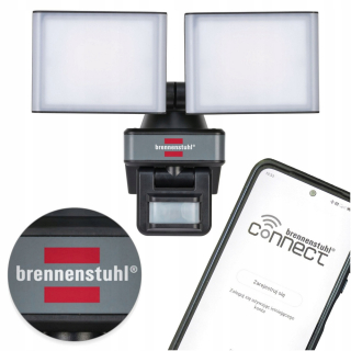 Záhradné halogény - Vonkajšia lampa LED svetlomet so snímačom pohybu Google Alexa