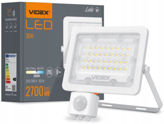Záhradná lampa - Vonkajšia žiarovka Videx 30W 2700LM snímač pohybu
