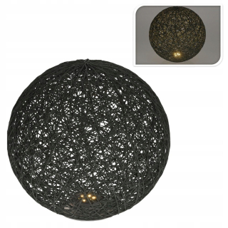 Dekoratívna lampa sivá guľa 20 cm