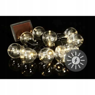 Záhradné girlandy - Žiarovky solárnych žiaroviek 10 LED svetlo