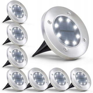 Solárna zapichovacia záhradná lampa - Solárne LED žiarovky zahŕňali pôdu skupinu 8 ks