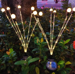 Solárna zapichovacia záhradná lampa - Vodotesné, vetruodolné, záhradné lampy