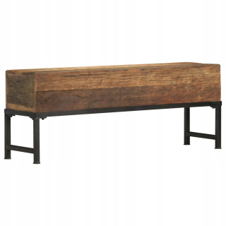 Záhradná lavica, lavička - Lavica, 120 cm, obnovené masívne drevo