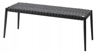 Záhradná lavica, lavička - Edderup lavica s110xg40 čierna