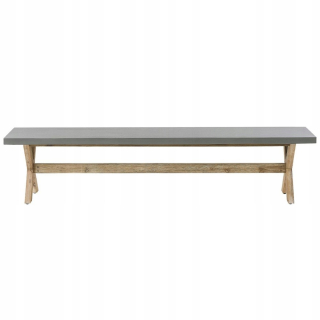 Záhradná lavica, lavička - Záhradná lavička 200 Cm Betón Grey Olbia Lumarko
