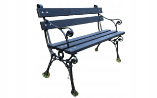Záhradná lavica, lavička - Lavička pre hliníkový cintorín 120 cm cintorín
