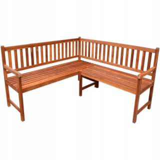 Záhradná lavica, lavička - Rohová lavica 150 cm tuhá akácia Vidaxl Wood
