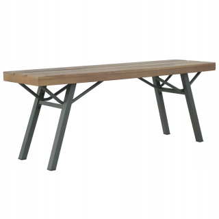 Záhradná lavica, lavička - Lavička s operadlom dreva 238 x 238 cm