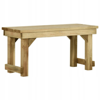 Záhradná lavica, lavička - Záhradná lavica, 90 cm, impregnované borovicové drevo