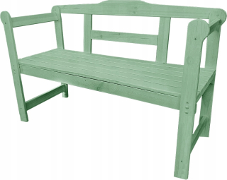Záhradná lavica, lavička - Lavička s operadlom dreva 118 x 45 cm